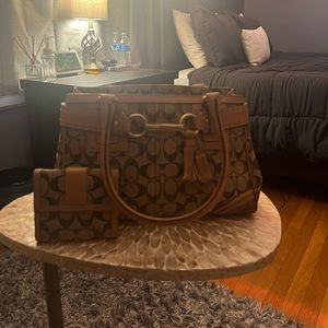Coach bag and wallet
